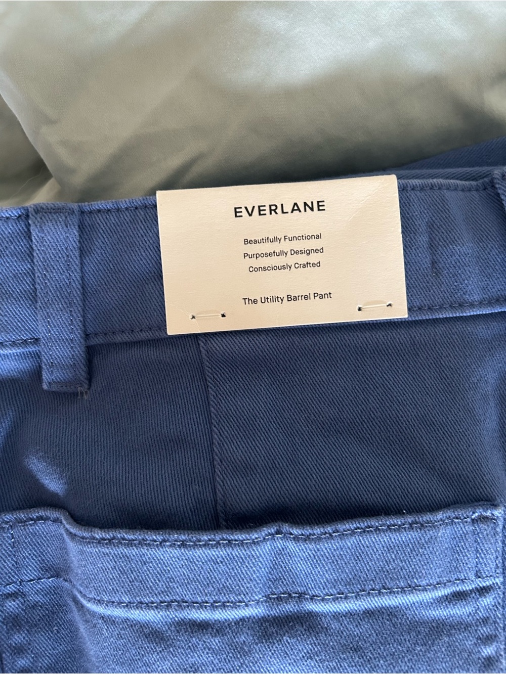 Everlane Utility Barrel Pant NWT | cornflower blue - Picture 6 of 7